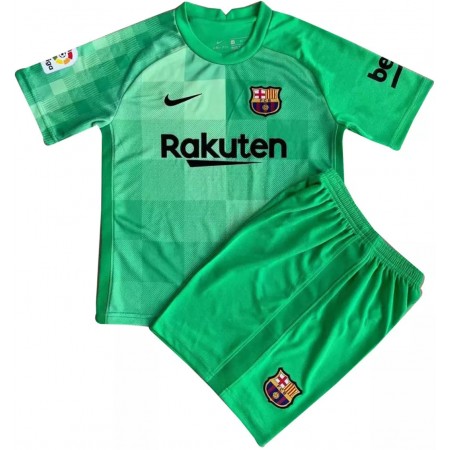 Tenue FC Barcelone Gardien Enfant Exterieur 2021-2022 Maillot de Foot
